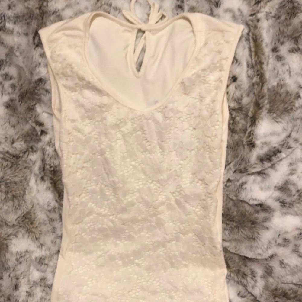 Cream/ off white bodysuit top